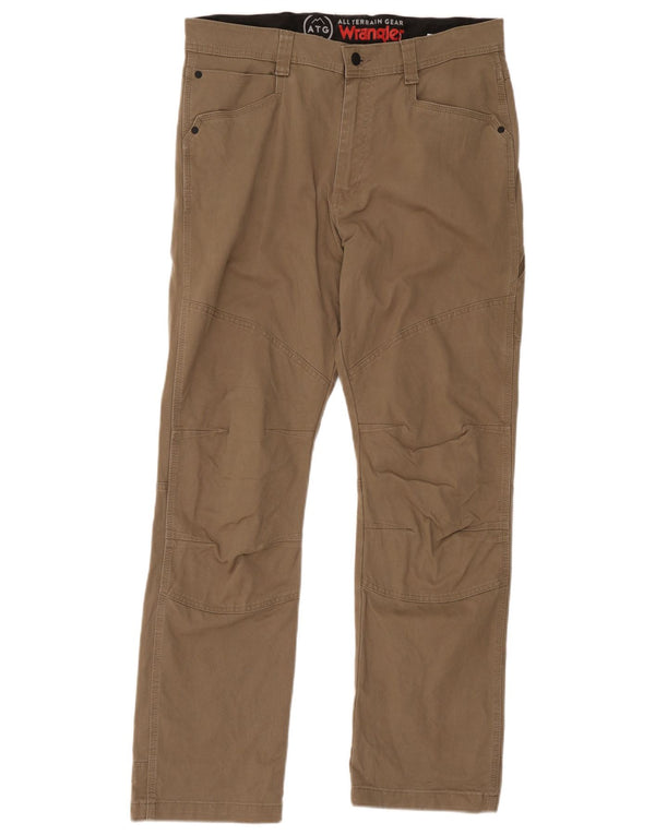 Wrangler Pantalones cargo rectos para hombre W34 L32 Algodón beige