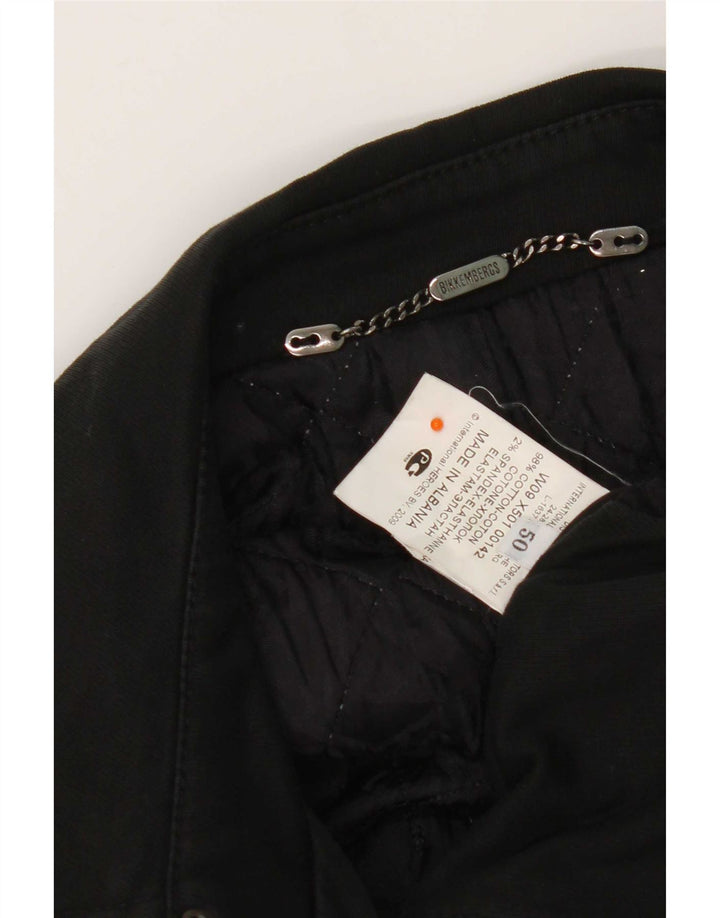 Bikkembergs Chaqueta tipo blazer con doble botonadura para mujer IT 50 XL Algodón negro