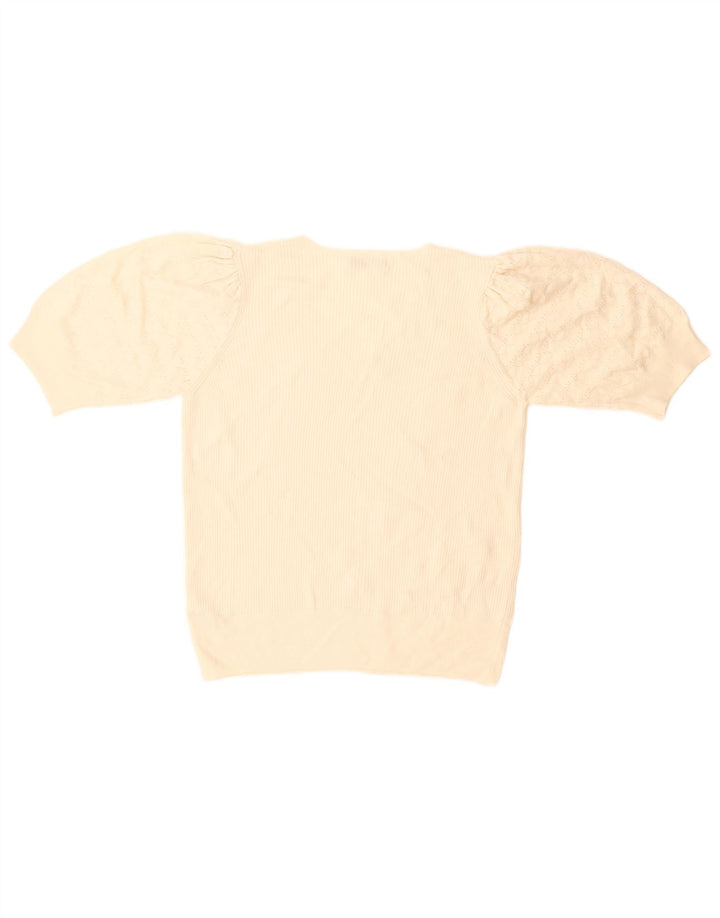 Marks & Spencer Suéter con Cuello en V para Mujer UK 40 Medium Off White