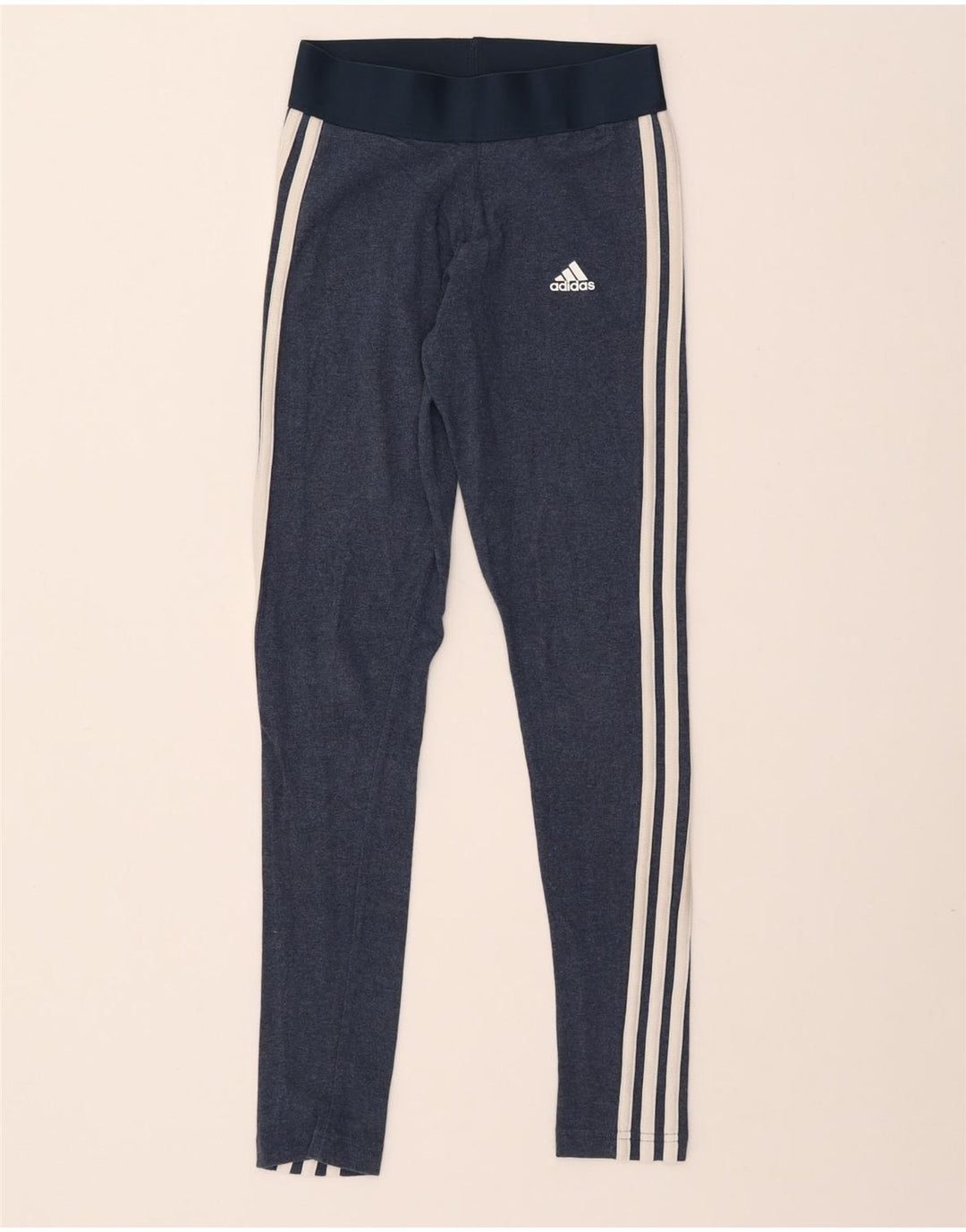 Leggings ADIDAS Mujer UK 4/6 XS Azul Marino Algodón