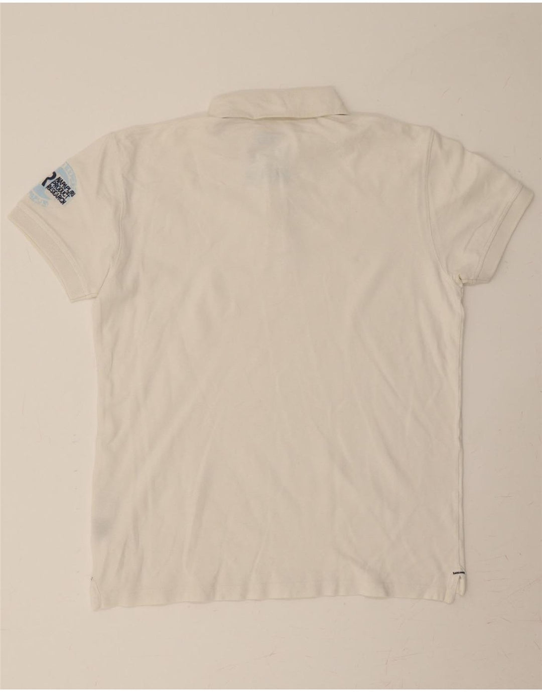 NAPAPIJRI Mens Polo Shirt Medium White Cotton Vintage Napapijri and Second-Hand Napapijri from Messina Hembry 
