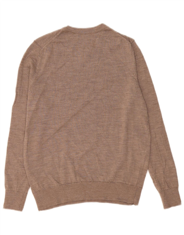 Marks & Spencer Suéter tipo jersey con cuello redondo para mujer UK 44 Marrón medio moteado