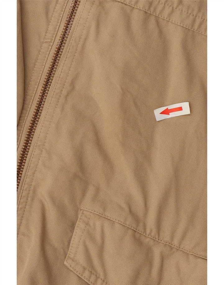 Zara Hombre Cazadora Bomber ES 42 XL Algodón Beige