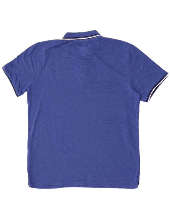 Champion Polo Hombre XL Algodón A Rayas Azul