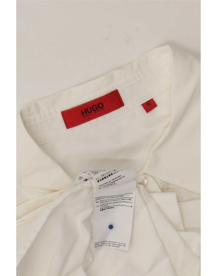 Camisa Hugo Boss Mujer IT 42 Mediana Algodón Blanco
