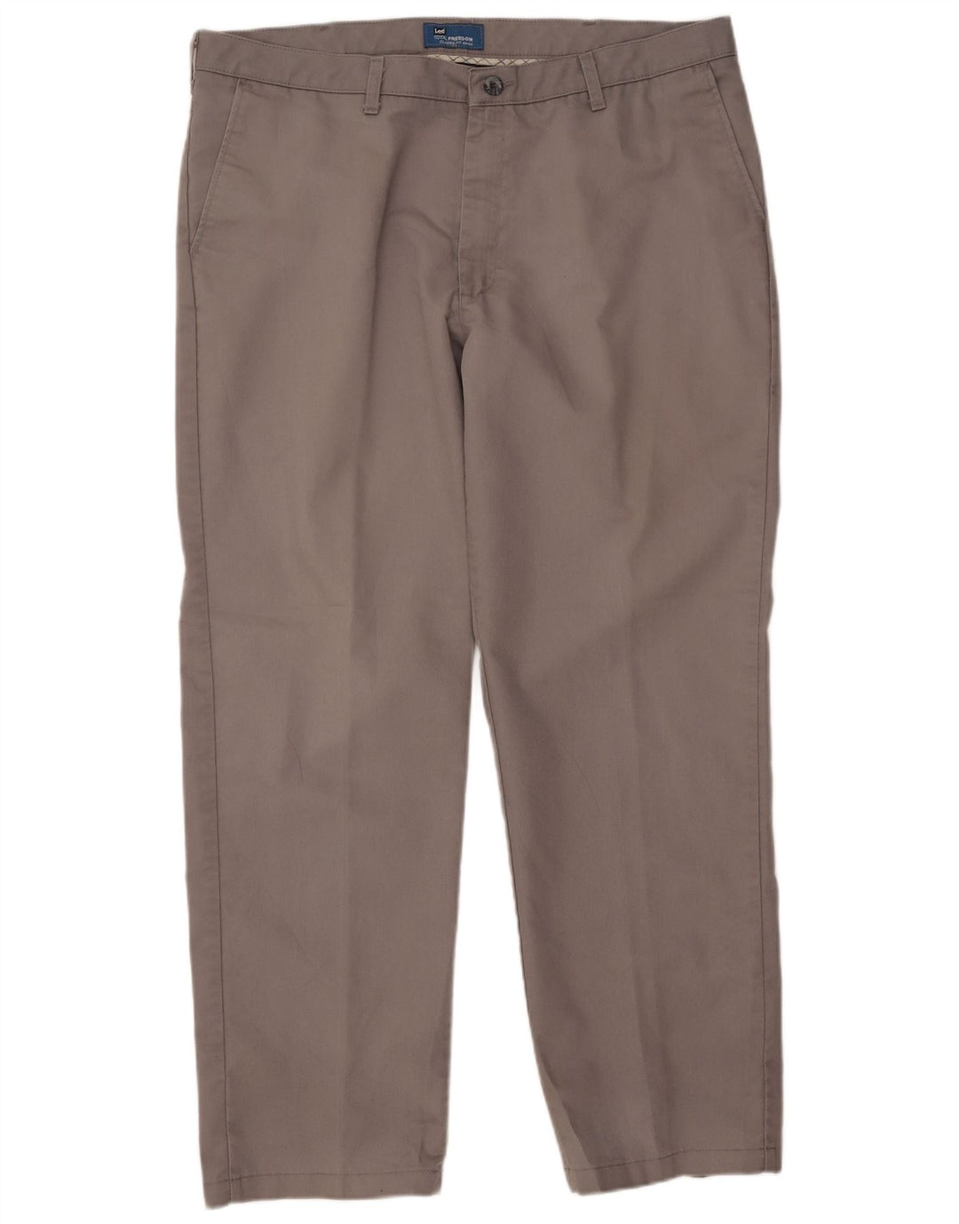 Pantalones chinos rectos de corte clásico para hombre Lee W40 L32 Poliéster gris