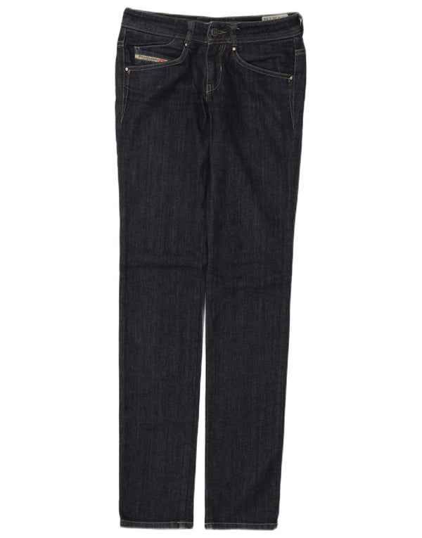 Diesel Mujer Clushy Slim Tapered Jeans W26 L34 Algodón Azul Marino