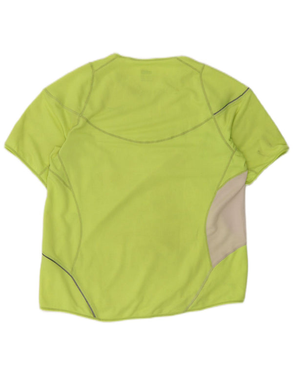 Nike Mens T-Shirt Top UK 42/44 Large Green Colourblock