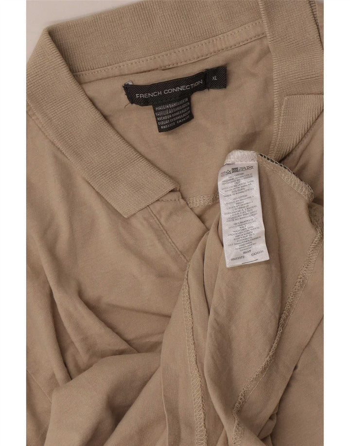 French Connection Polo Hombre XL Algodón Beige