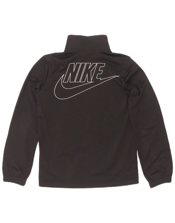 Nike - Chaqueta de chándal con gráfico estándar para niños, talla grande, color negro, 12-13 años