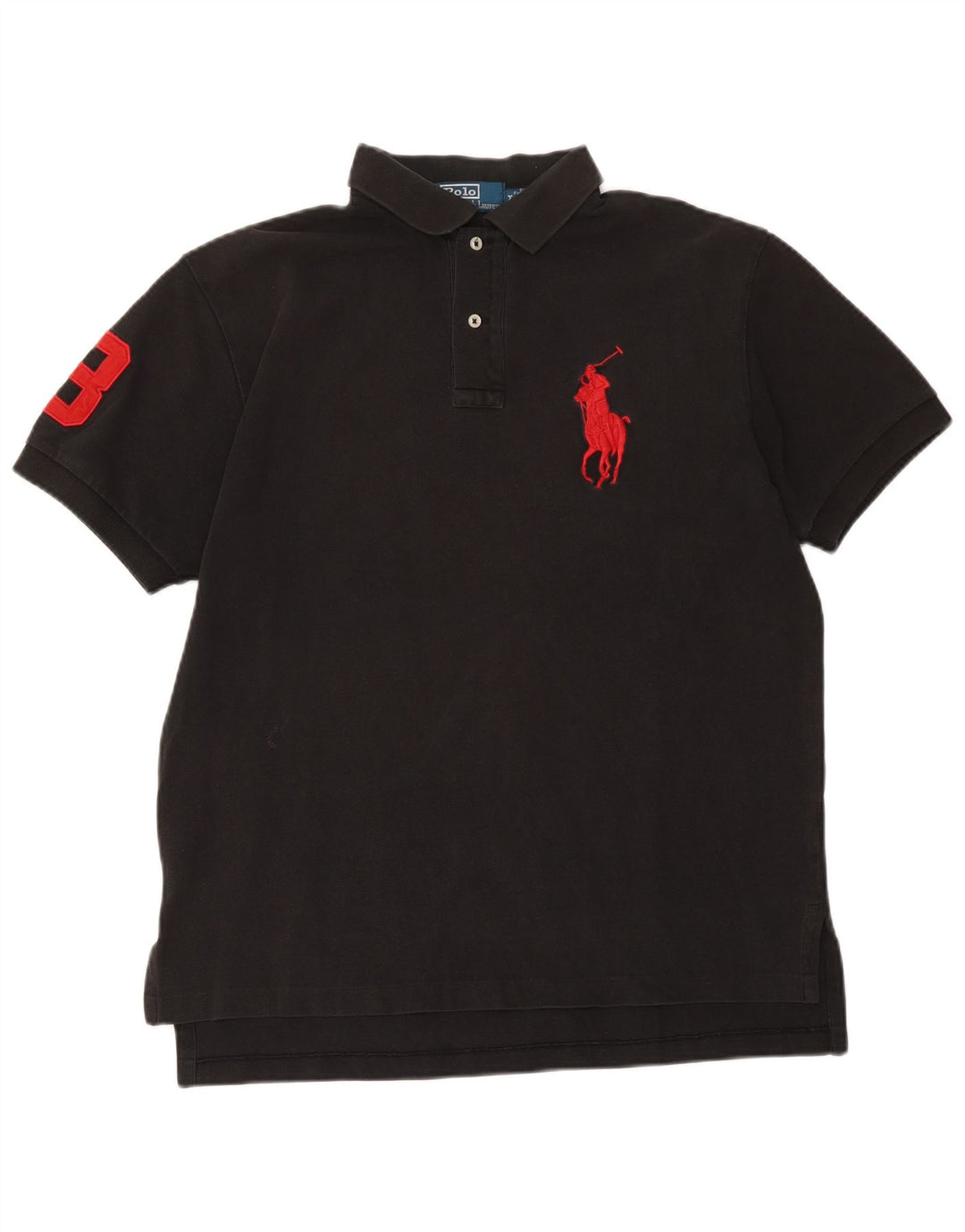Polo Ralph Lauren Camisa estampada para hombre Algodón negro mediano