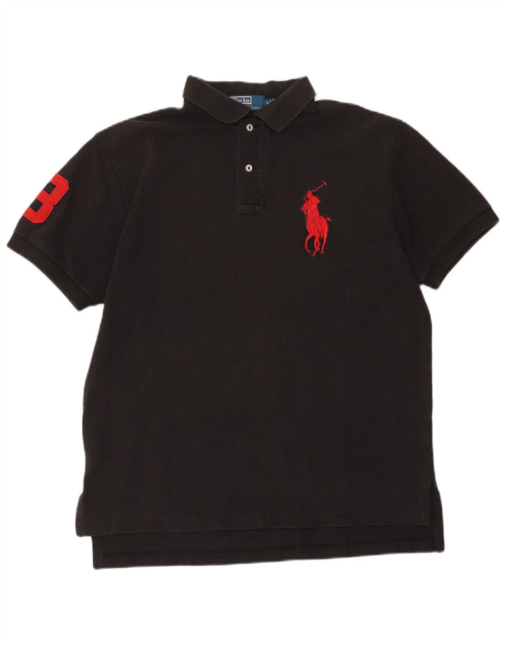 Polo Ralph Lauren Camisa estampada para hombre Algodón negro mediano