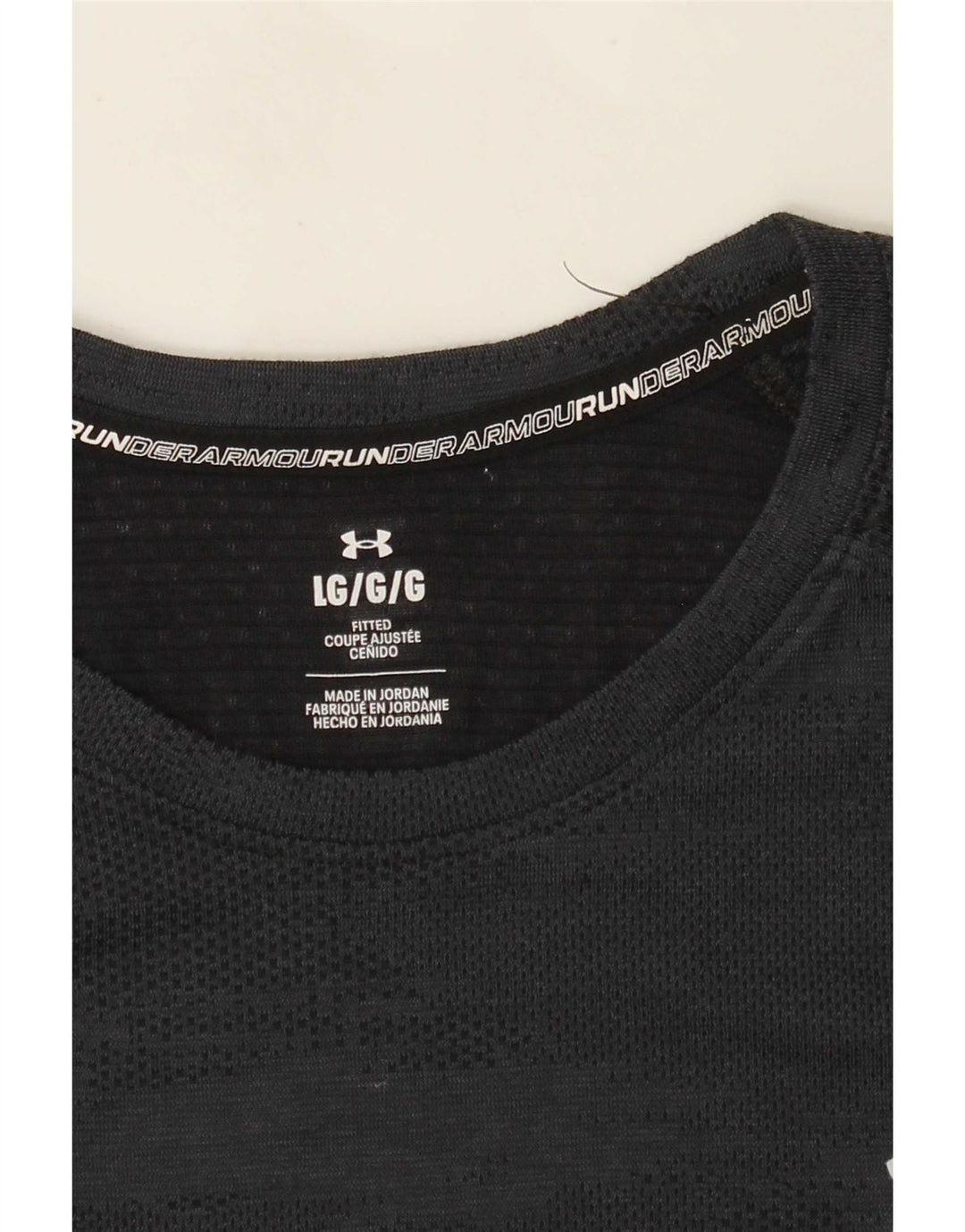 Under Armour Camiseta ajustada para hombre, talla grande, color negro