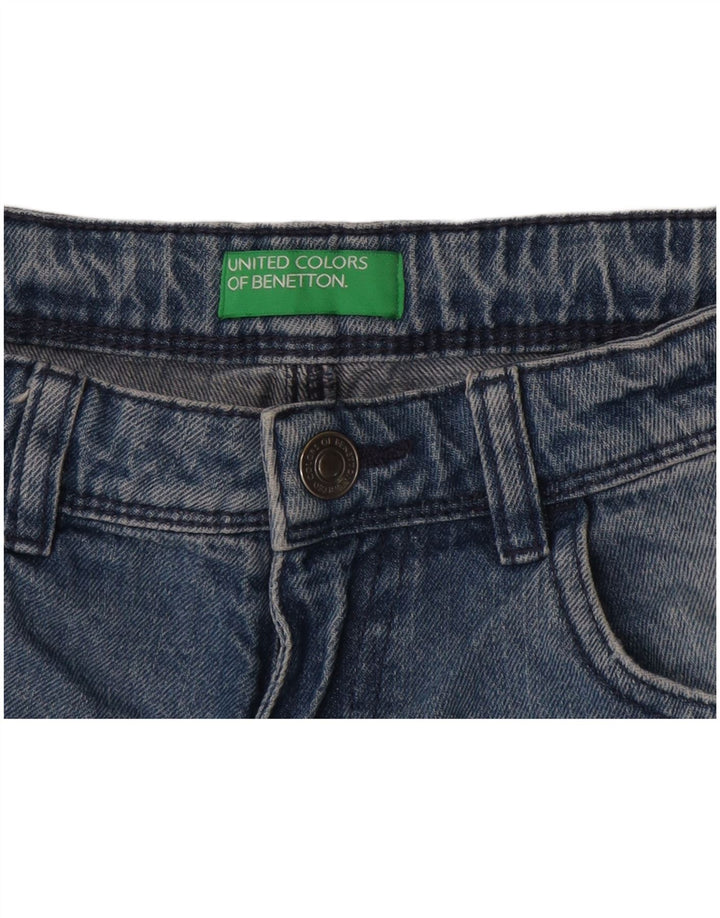 Benetton Shorts Vaqueros Mujer W26 Small Azul