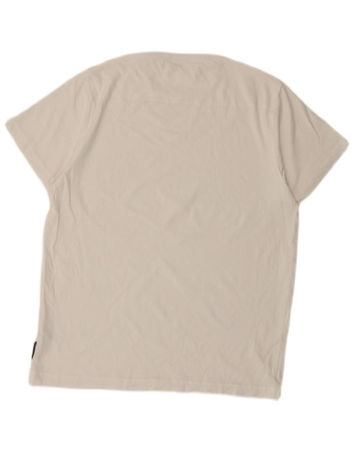 French Connection Camiseta Hombre Top XL Blanco Algodón