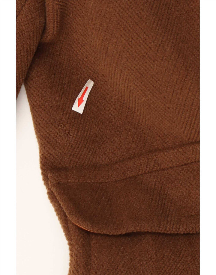 DAKS Trenca con capucha para hombre IT 48 Lana marrón medio