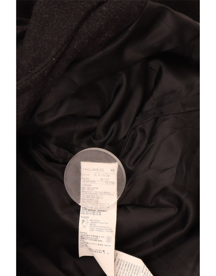 Abrigo BENETTON para mujer IT 46 Lana gris grande