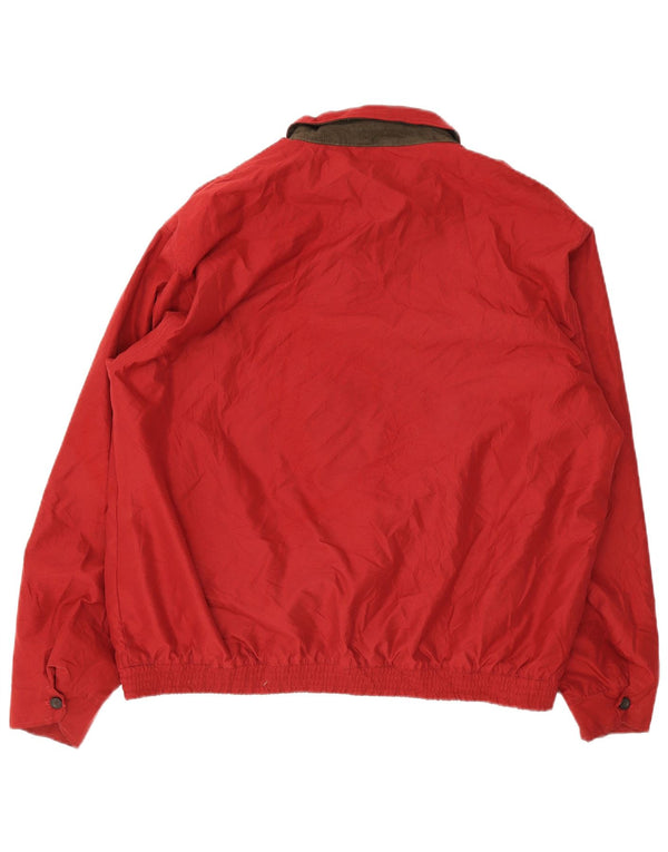Chaps Chaqueta Bomber para Hombre UK 42 XL Poliéster Rojo