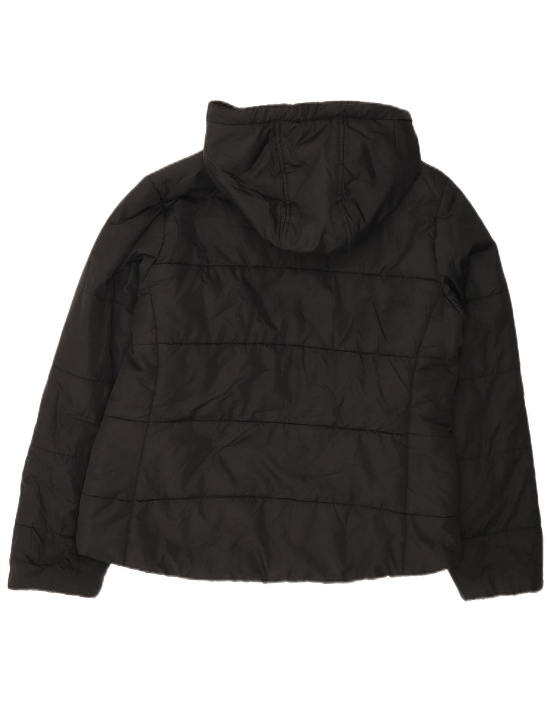 Fila Chaqueta acolchada con capucha para mujer UK 40 Mediana Poliéster negro