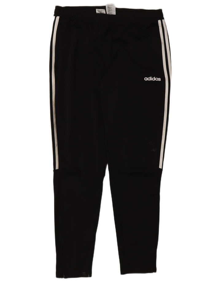 Adidas Hombre Pantalones De Chándal Joggers Grande Negro Poliéster