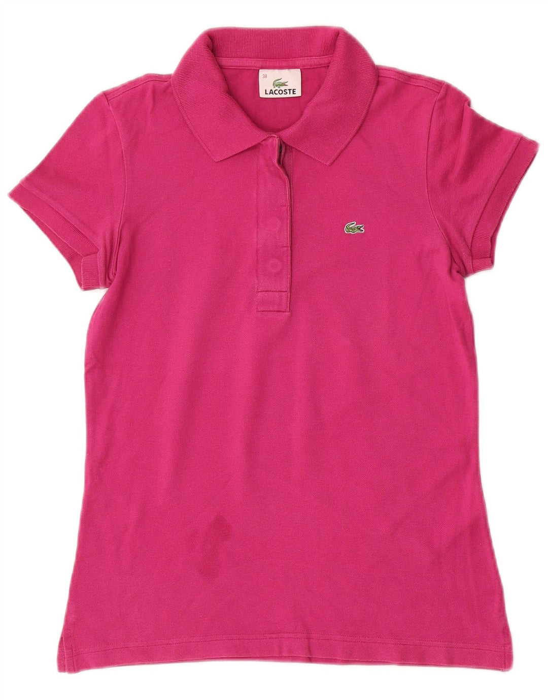 LACOSTE Polo de mujer talla 38 Algodón rosa medio