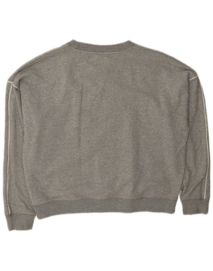 JACK WILLS Sudadera para mujer Jumper UK 12 Algodón gris medio