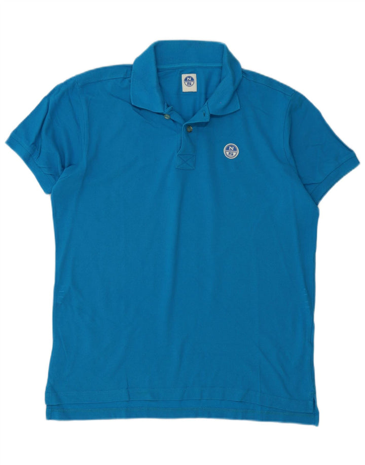 Polo North Sails Hombre Algodón Azul Medio