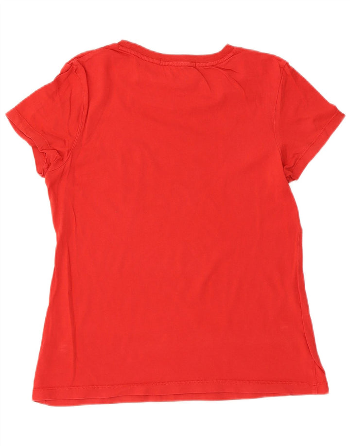 Calvin Klein Jeans Camiseta gráfica para mujer Top UK 12 Medium Red