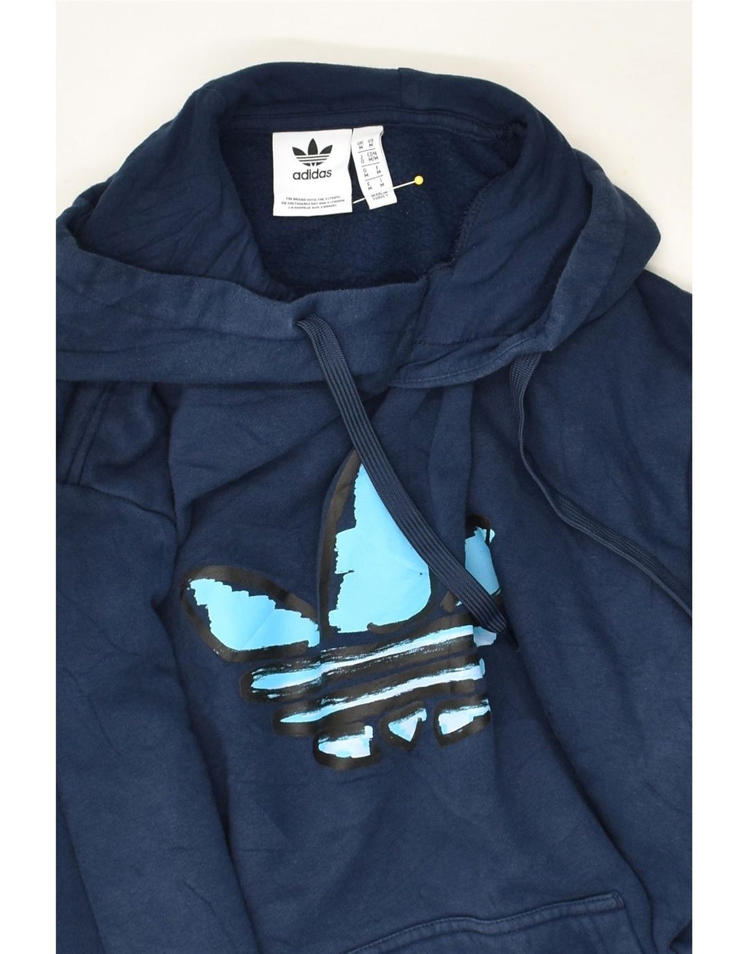ADIDAS Jersey con capucha gráfica para hombre Jersey mediano azul marino Poliéster