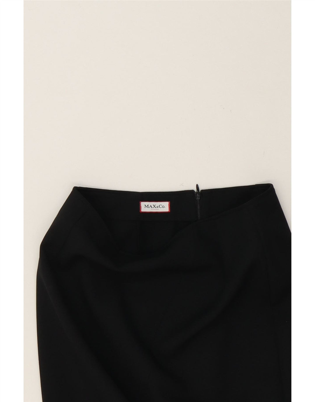 MAX & CO. Womens Pencil Skirt UK 6 XS W24 Black Polyester Vintage Max & Co. and Second-Hand Max & Co. from Messina Hembry 