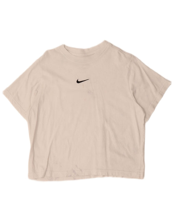 Nike Camiseta holgada para mujer UK 40 XL Algodón blanco