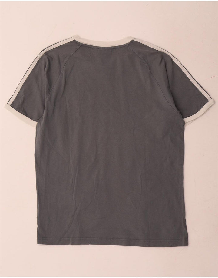 Camiseta Adidas Hombre Top Algodón Gris Medio