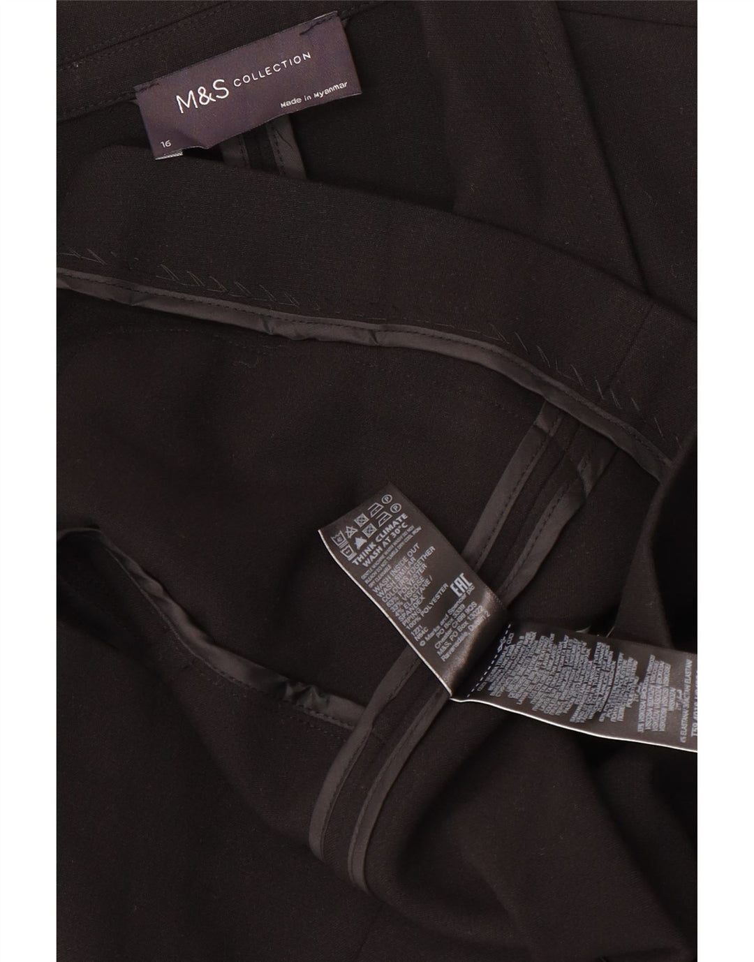 Marks & Spencer Chaqueta tipo blazer con doble botonadura para mujer UK 46 Grande Negro