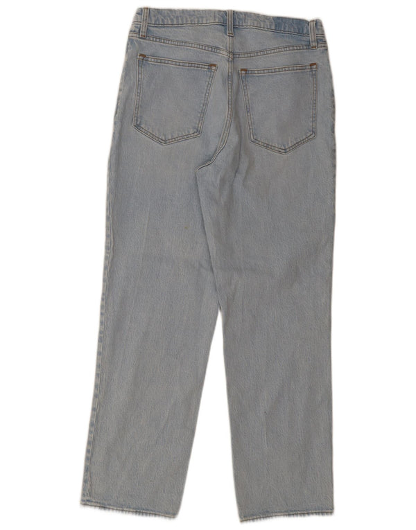 ABERCROMBIE & FITCH Vaqueros rectos para mujer US 10 Grande W30 L29 Azul