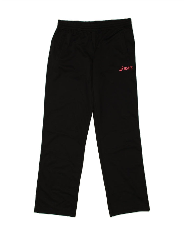 ASICS Womens Tracksuit Trousers UK 18 XL Black Polyester Vintage Asics and Second-Hand Asics from Messina Hembry 