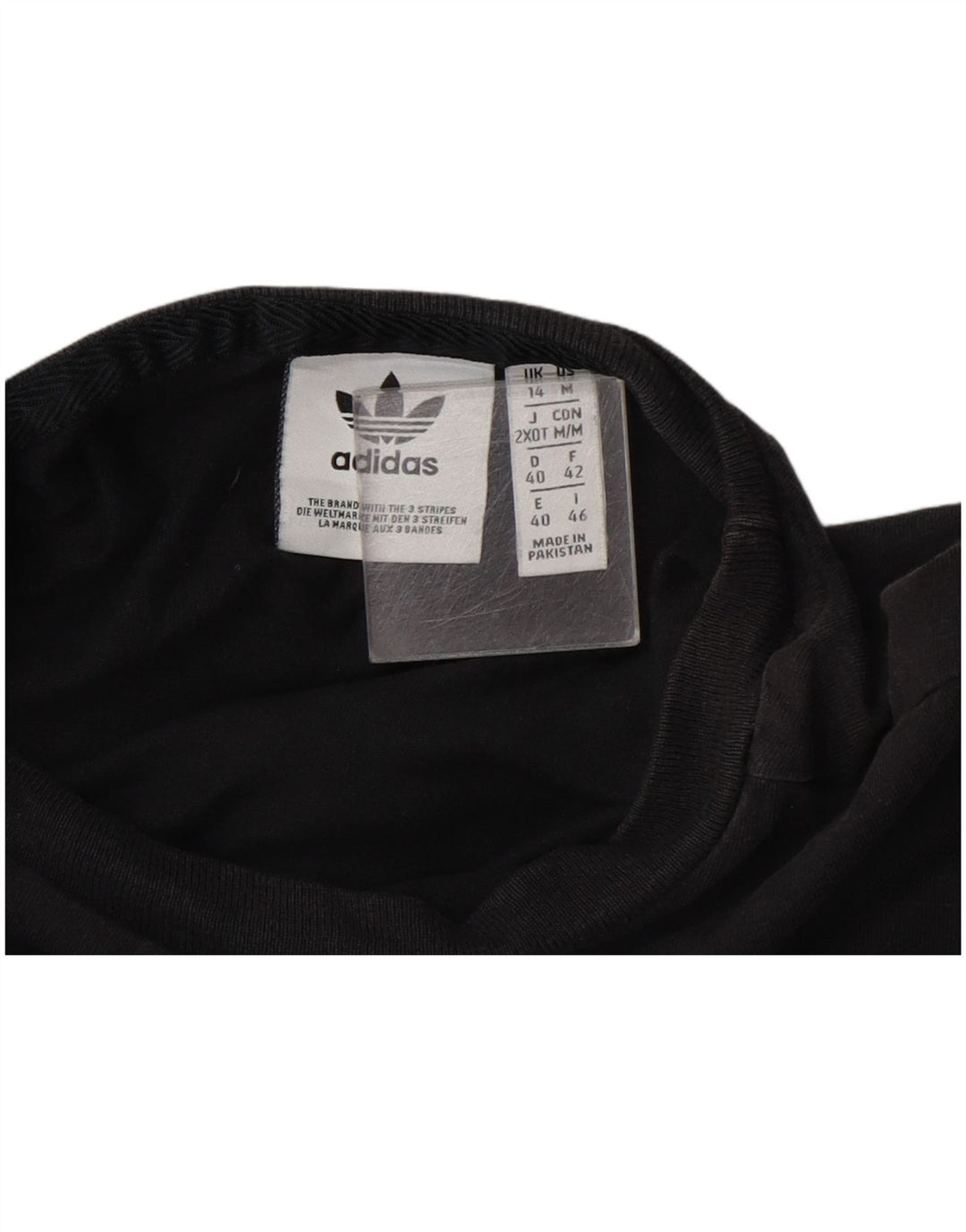 Adidas - Camiseta gráfica para mujer, talla 40, talla M, color negro