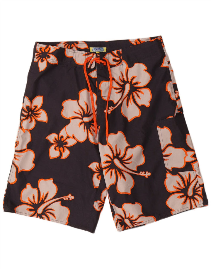 Sapore Di Mare Bañador Hombre Grande Negro Floral Poliéster
