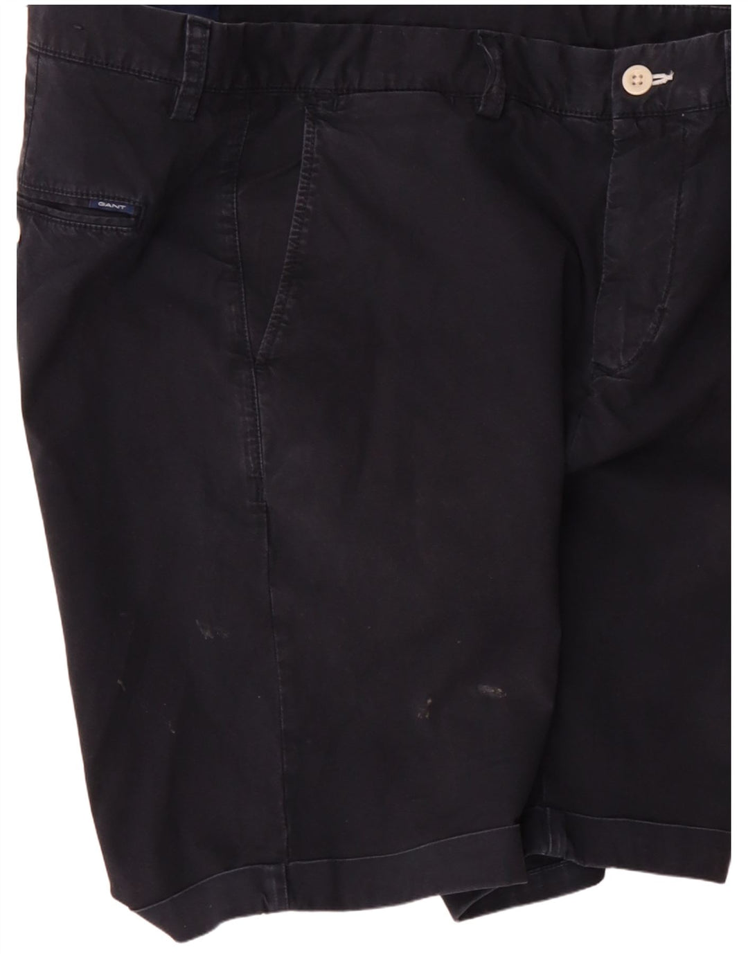 Gant Pantalones cortos chinos de corte regular W32 de algodón azul marino mediano para hombre