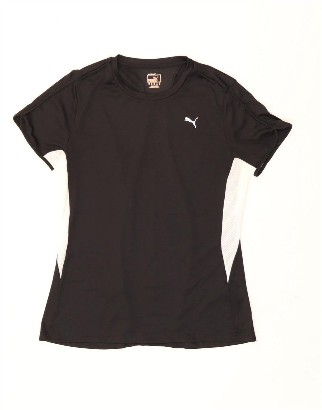 Puma Camiseta para mujer Top UK 40 Mediano Negro Colorblock Poliéster
