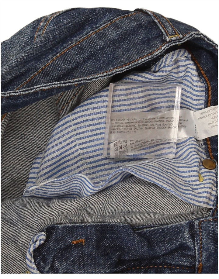 Massimo Dutti Shorts Vaqueros Mujer EU 38 Small W28 Azul Algodón
