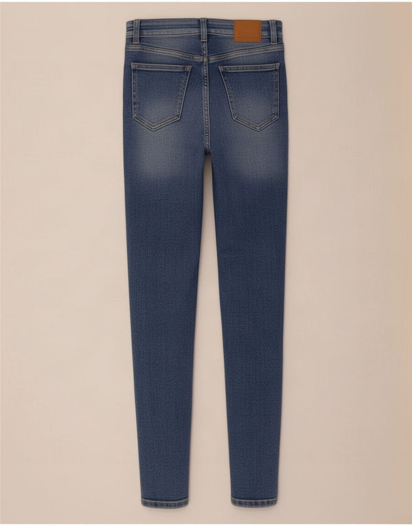 Zara Vaqueros Pitillo Mujer EU 36 XS W26 L28 Algodón Azul