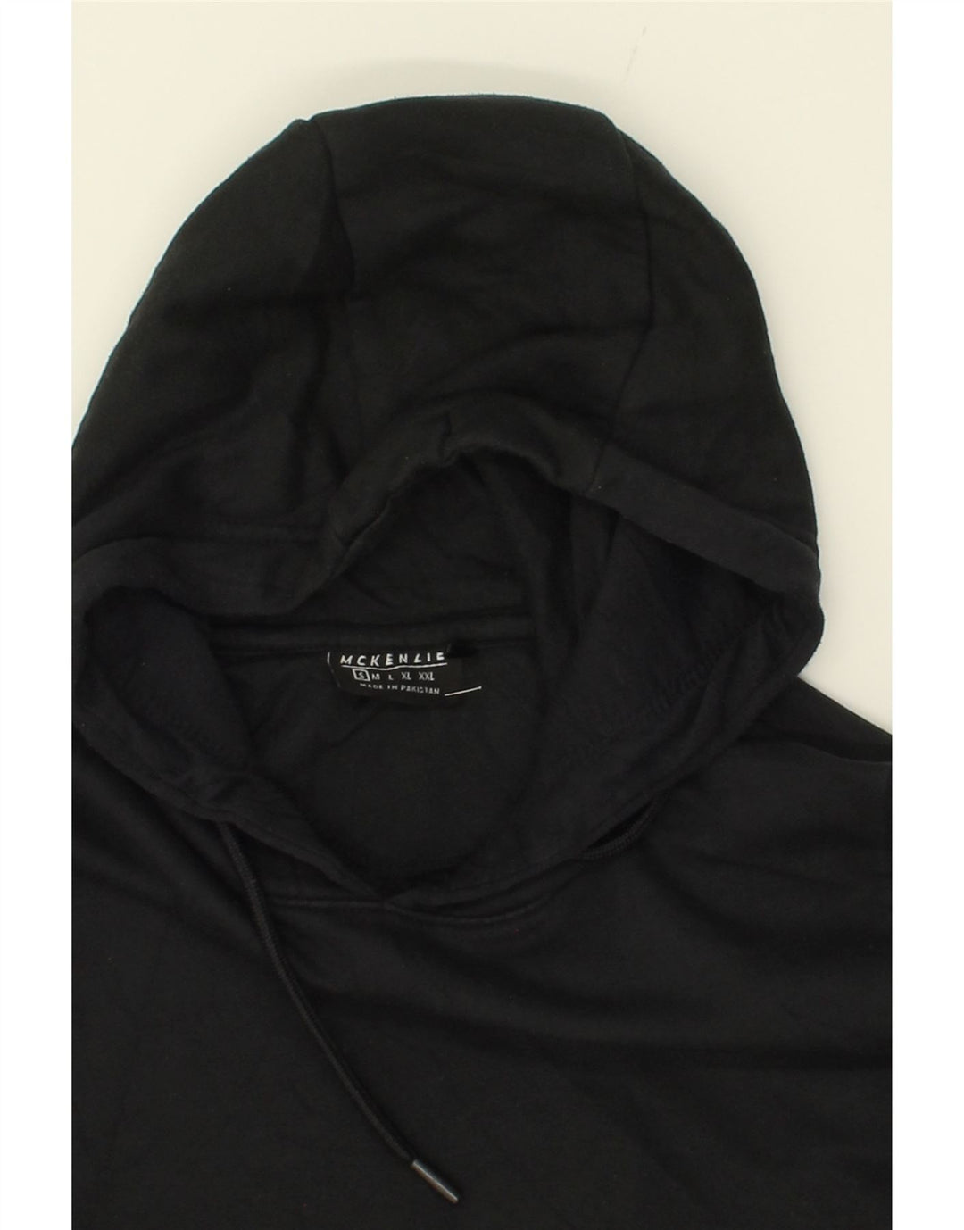 MCKENZIE Mens Hoodie Jumper Small Black Cotton Vintage Mckenzie and Second-Hand Mckenzie from Messina Hembry 