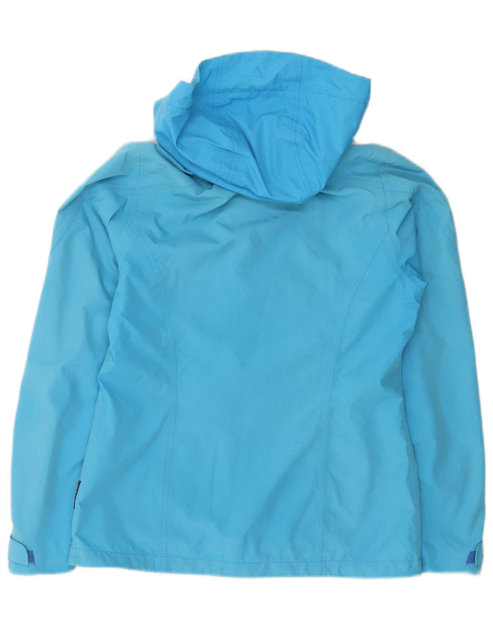 Schoffel Chaqueta impermeable con capucha para mujer UK 10 Small Poliéster azul
