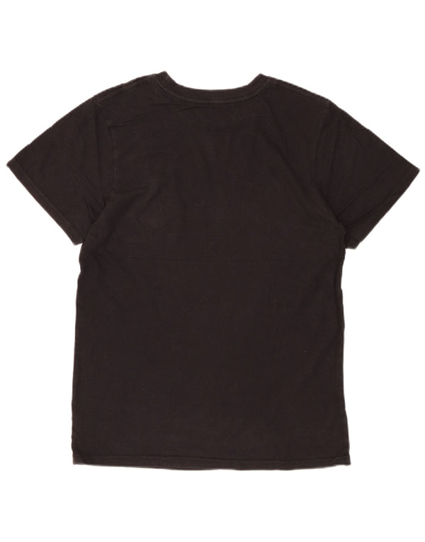 VANS Camiseta gráfica de ajuste personalizado para hombre Top pequeño de algodón negro