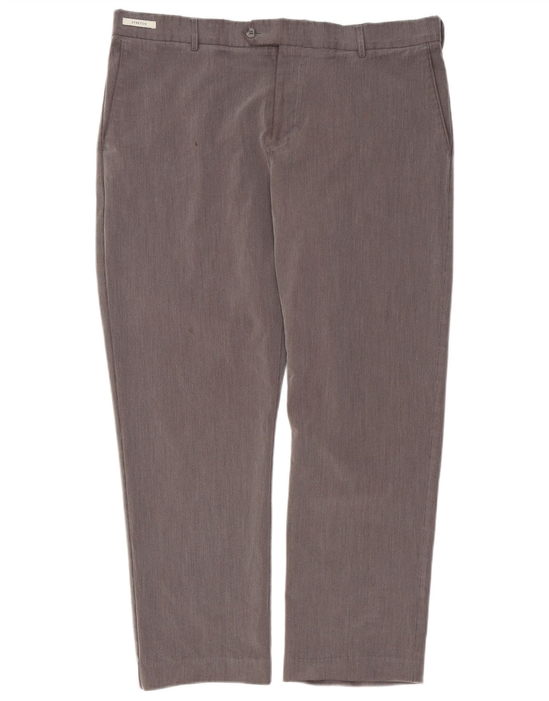 Farah Pantalón de traje de corte clásico para hombre W38 L29 Poliéster gris