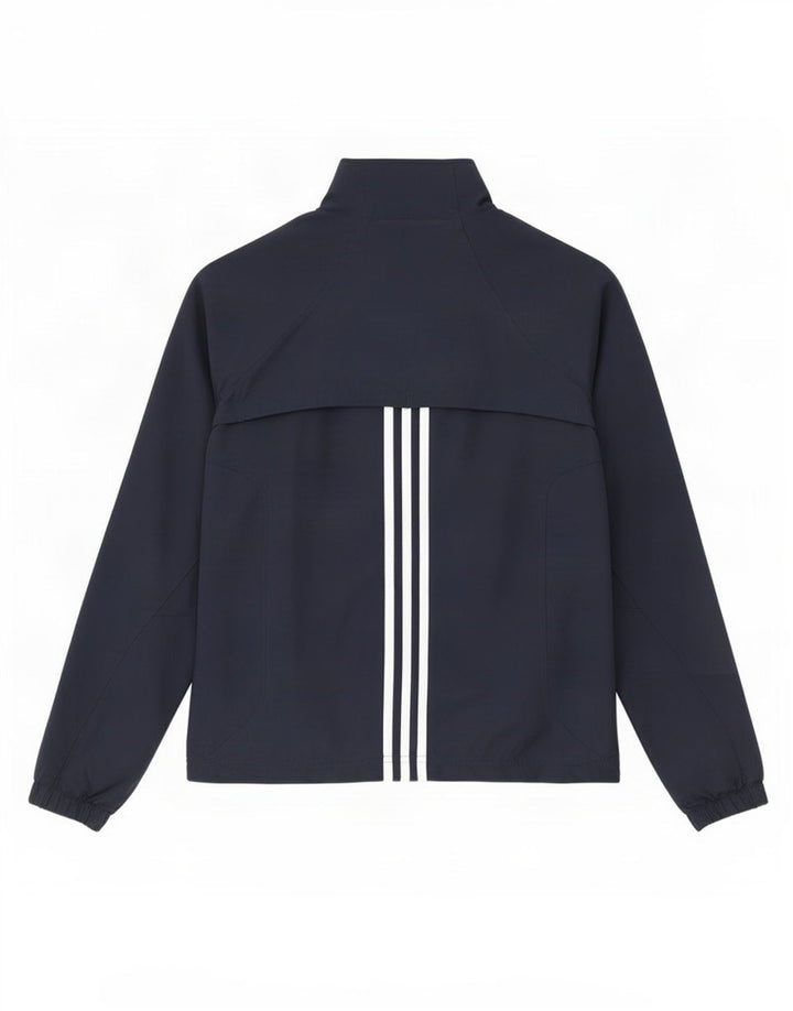 Adidas Mujer Chándal Top Chaqueta UK 10 Pequeño Azul Marino Poliéster