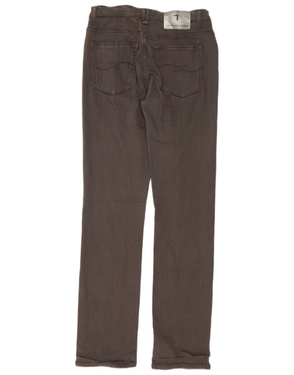 Pantalón Mujer Trussardi Jeans Rectos Casual W27 L31 Lyocell Marrón