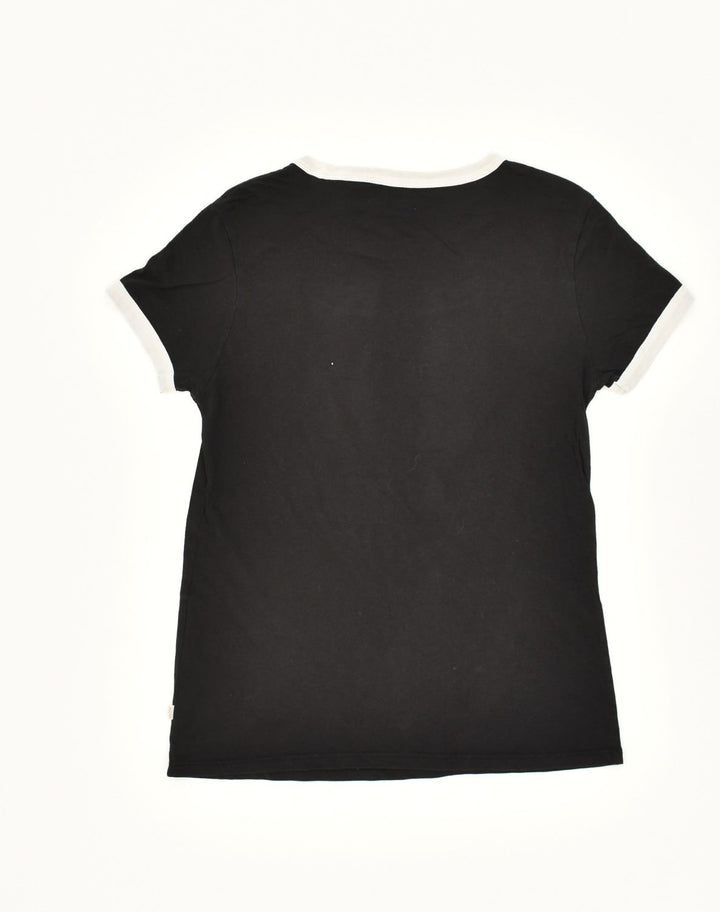 LEVI'S Womens T-Shirt Top UK 4 XS Black Cotton | Vintage Levi's | Thrift | Second-Hand Levi's | Used Clothing | Messina Hembry 