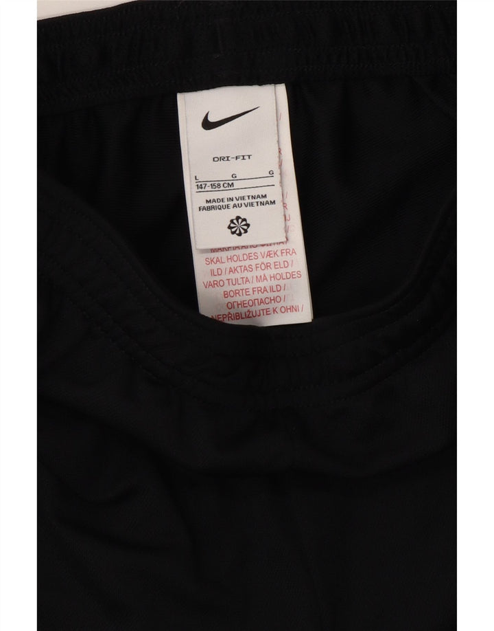NIKE Pantalones de chándal Dri Fit para niños 12-13 años Grande Poliéster Negro