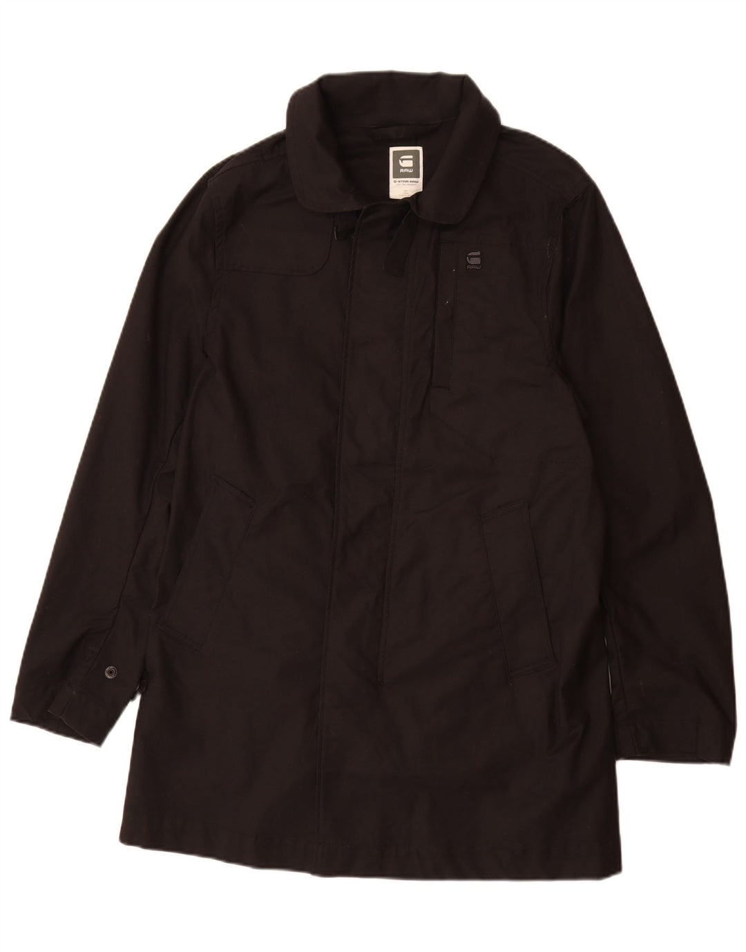 G-Star Chaqueta utilitaria para hombre UK 40 Grande Algodón negro